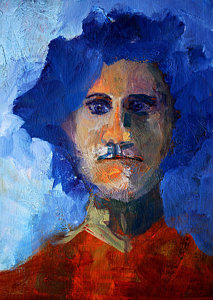 abstract-thinking-man-portrait-nancy-merkle